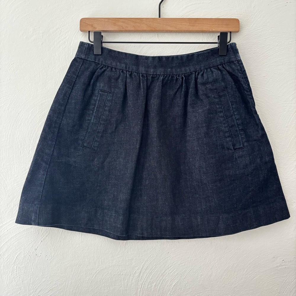 J. Crew Dark Blue Mini Skirt